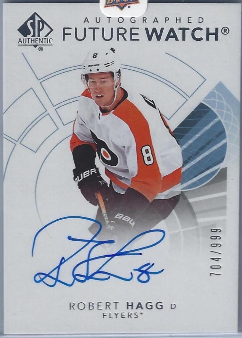 Robert Hagg [Future Watch Black Silver Ink Autograph] #156