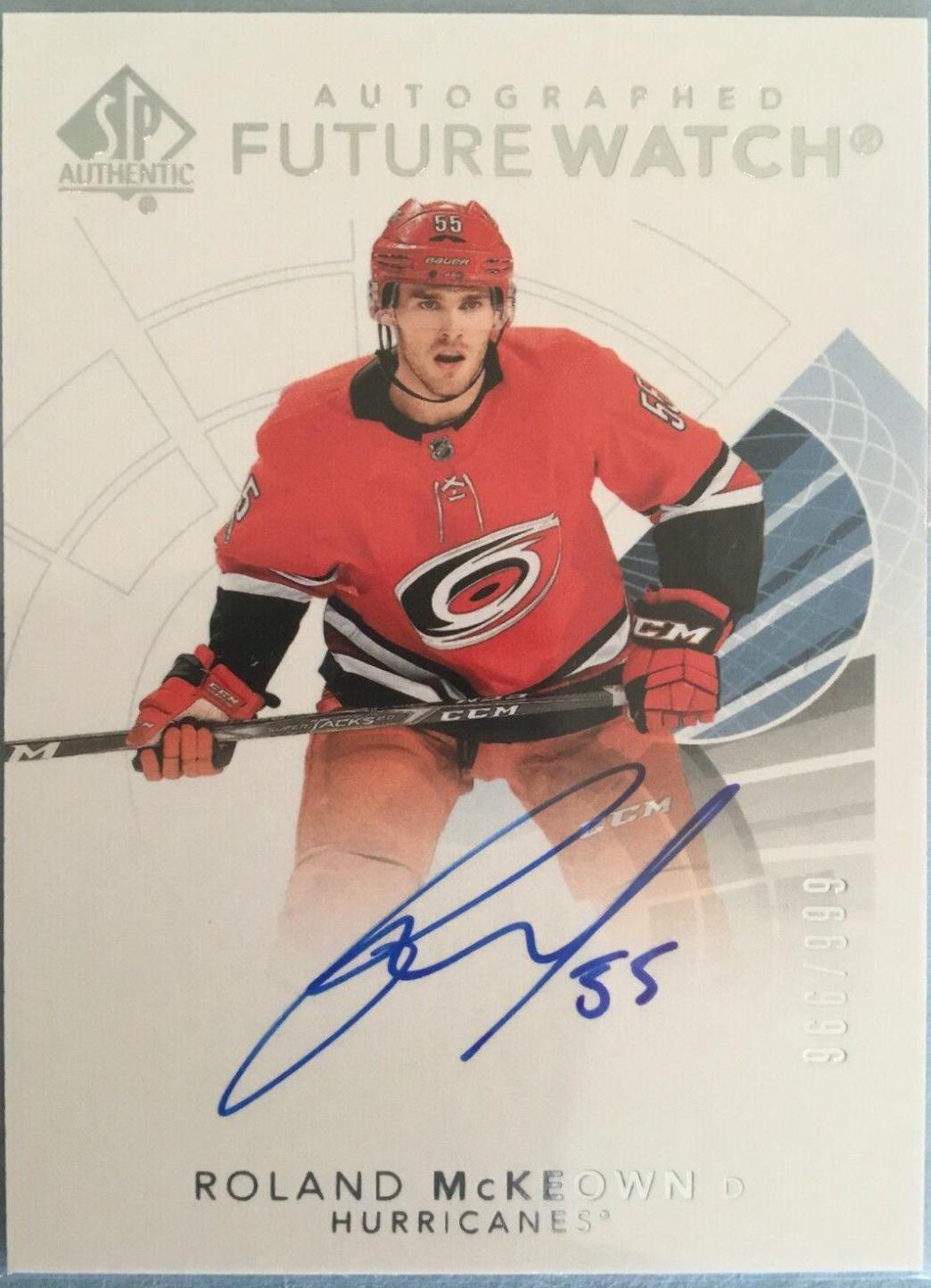 Roland McKeown [Future Watch Black Silver Ink Autograph] #187