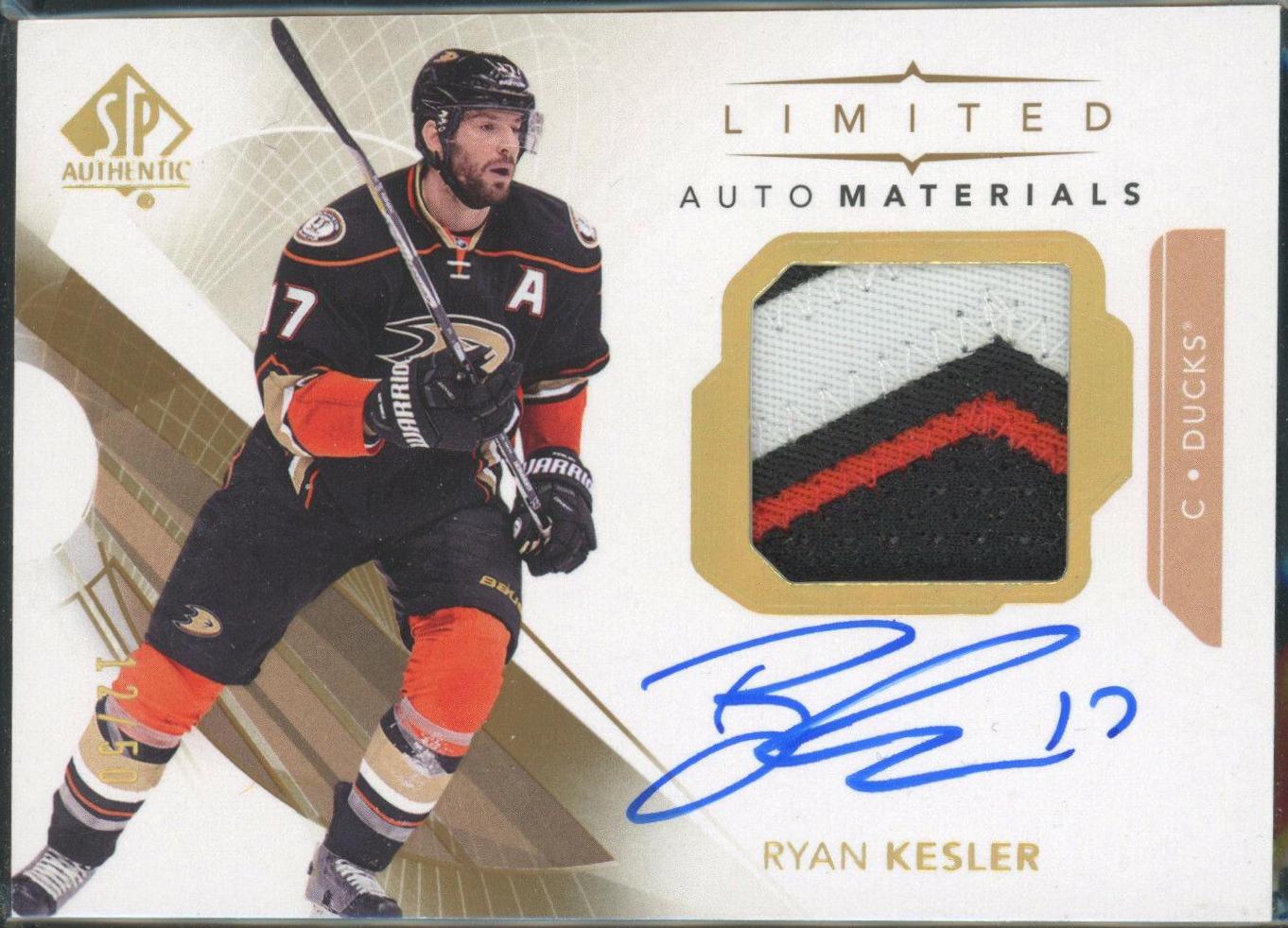 Ryan Kesler [Future Watch Autograph Patch Limited] #12
