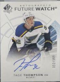 Tage Thompson [Future Watch Black Silver Ink Autograph] #169
