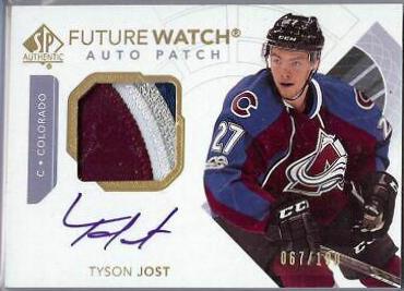 Tyson Jost [Future Watch Autograph Patch] #135