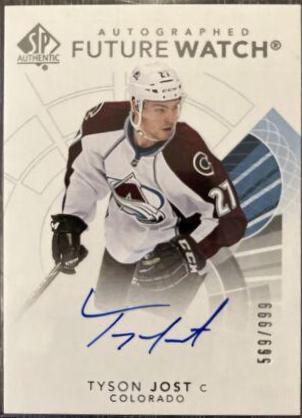 Tyson Jost [Future Watch Black Silver Ink Autograph] #135