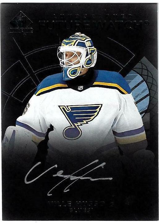 Ville Husso [Future Watch Black Silver Ink Autograph] #158
