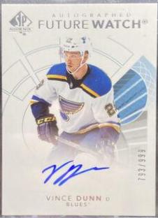 Vince Dunn [Future Watch Black Silver Ink Autograph] #153