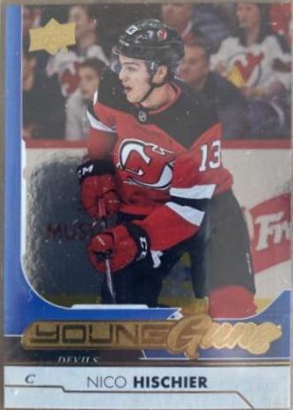 Nico Hischier [Gold Rainbow Foil] #201