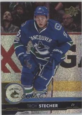 Troy Stecher [Gold Rainbow Foil] #182
