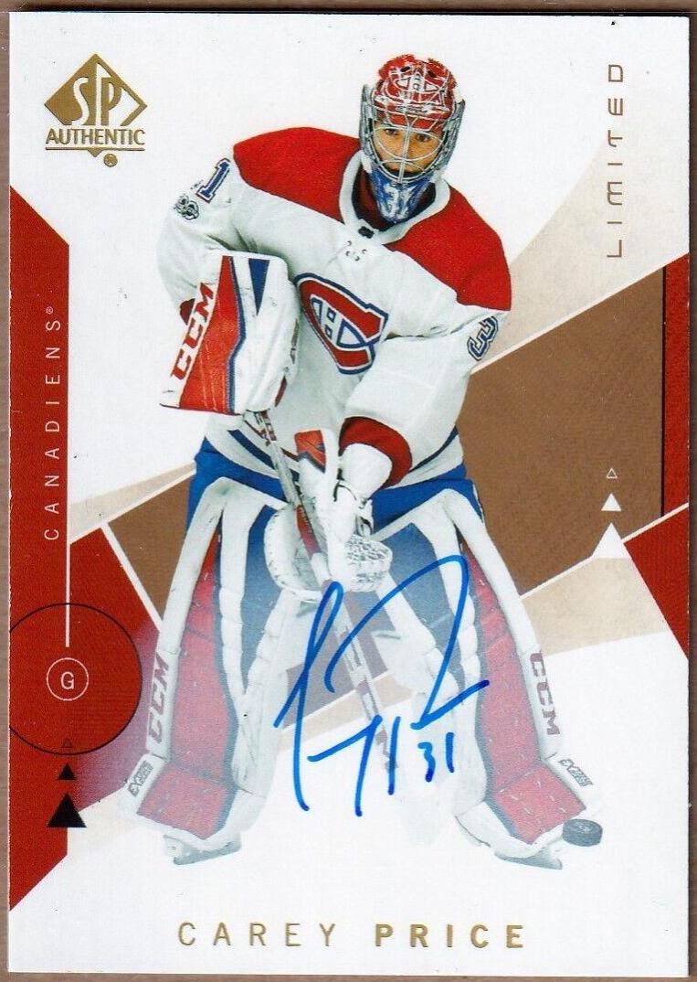 Carey Price [Autograph Patch Limited] #75