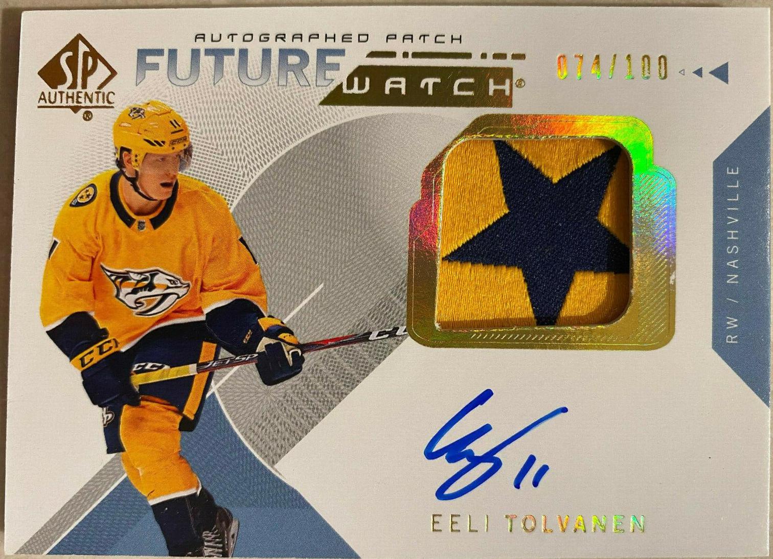Eeli Tolvanen [Autograph Patch] #165