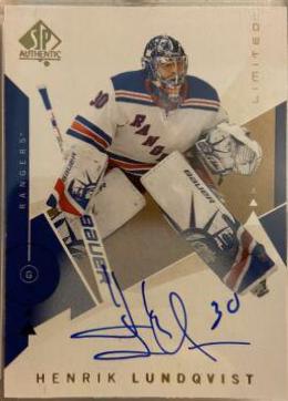 Henrik Lundqvist [Autograph Limited] #50