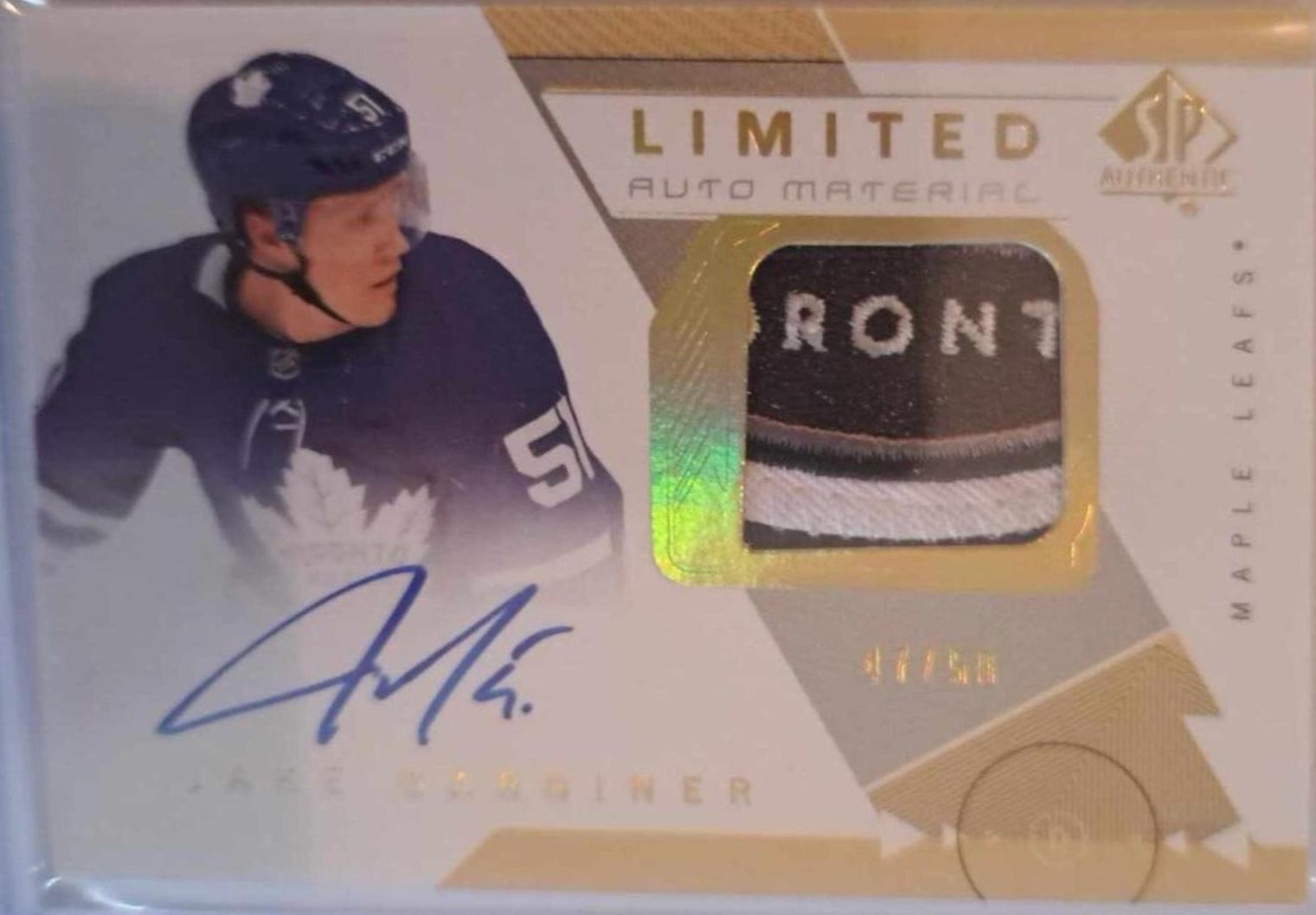 Jake Gardiner [Autograph Patch Limited] #64