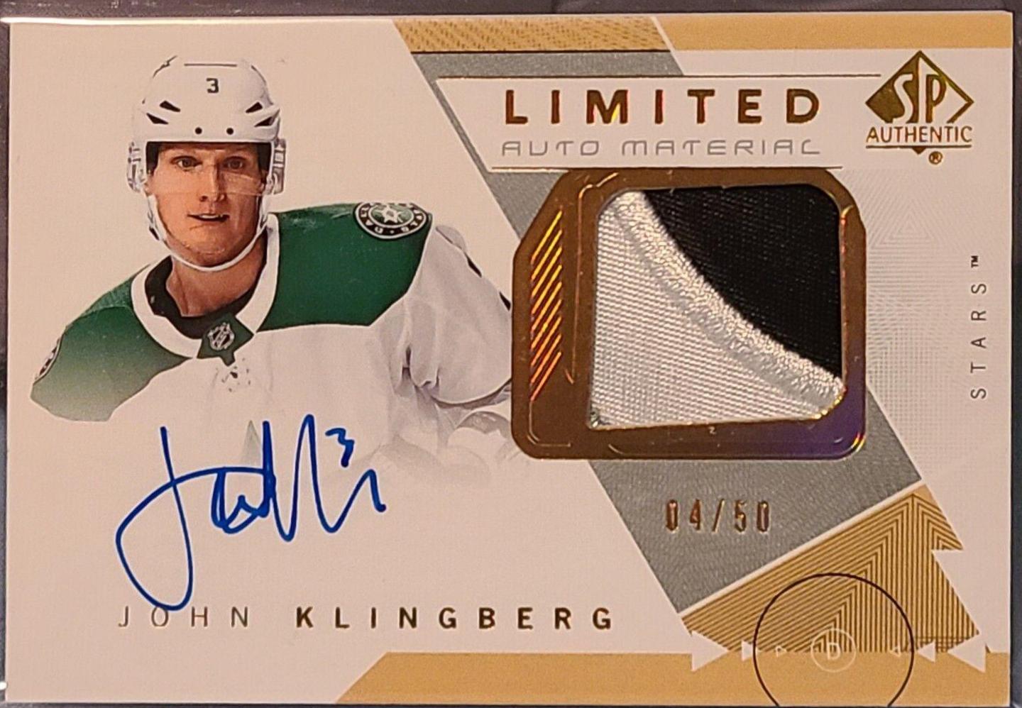 John Klingberg [Autograph Patch Limited] #18