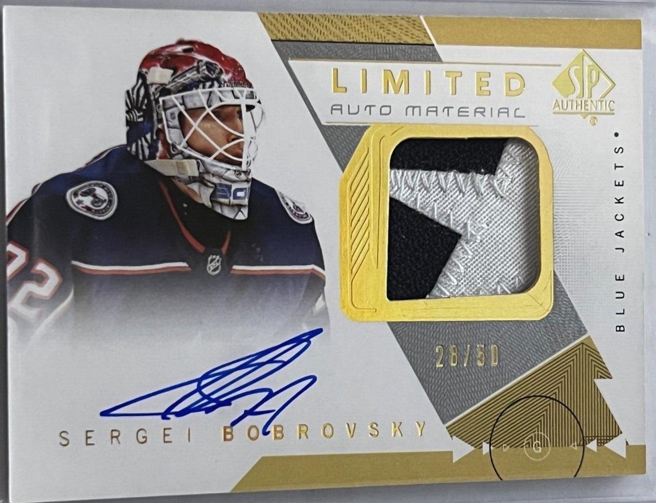 Sergei Bobrovsky [Autograph Patch Limited] #23