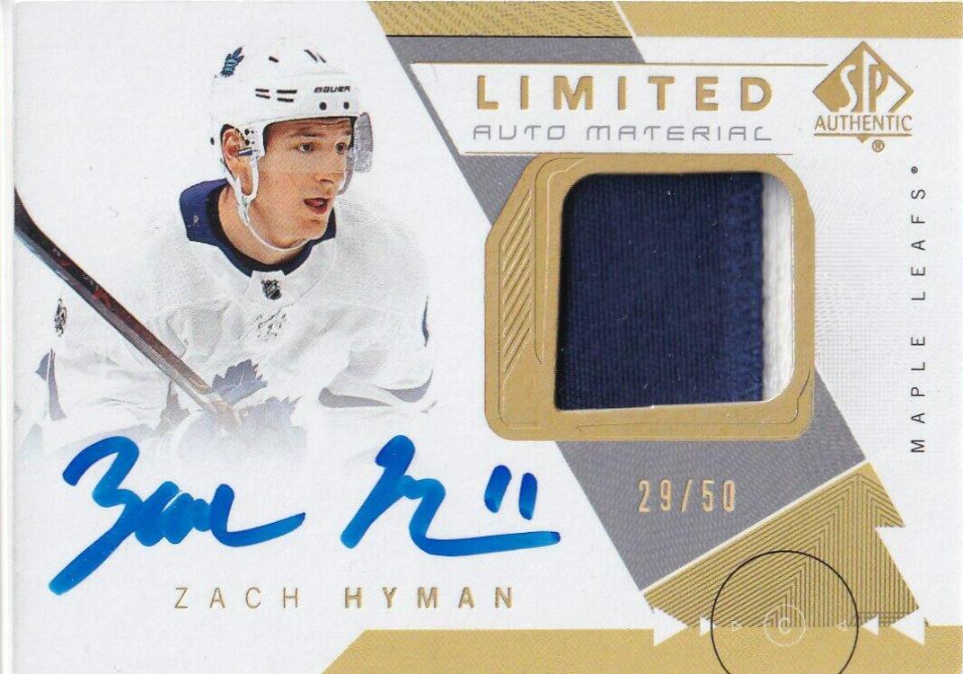 Zach Hyman [Autograph Patch Limited] #91