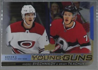 Andrei Svechnikov, Brady Tkachuk [Silver Foil] #500