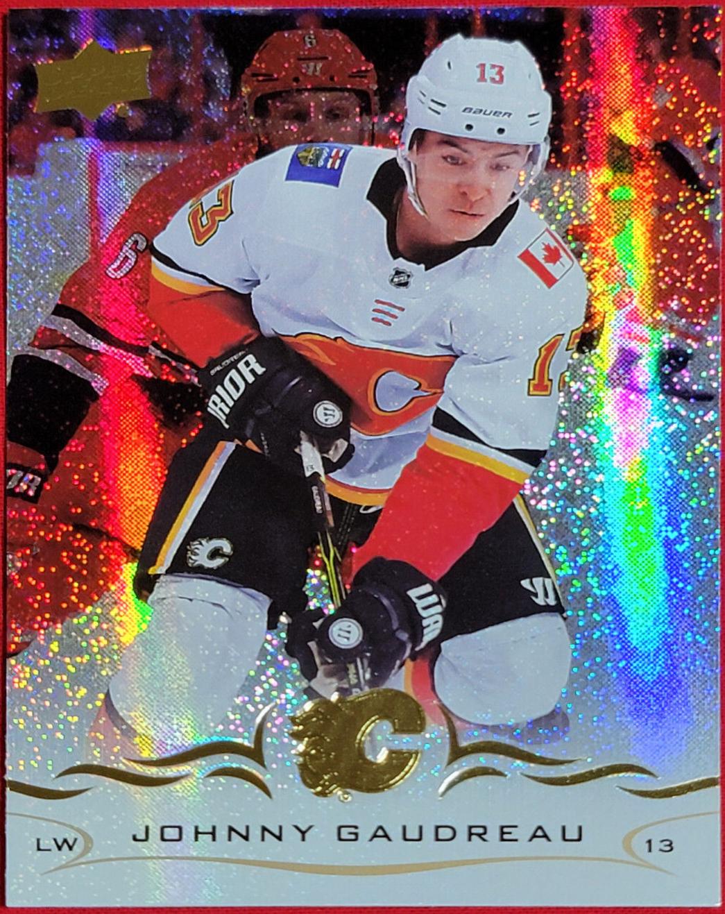 Johnny Gaudreau [Speckled Rainbow Foil] #31