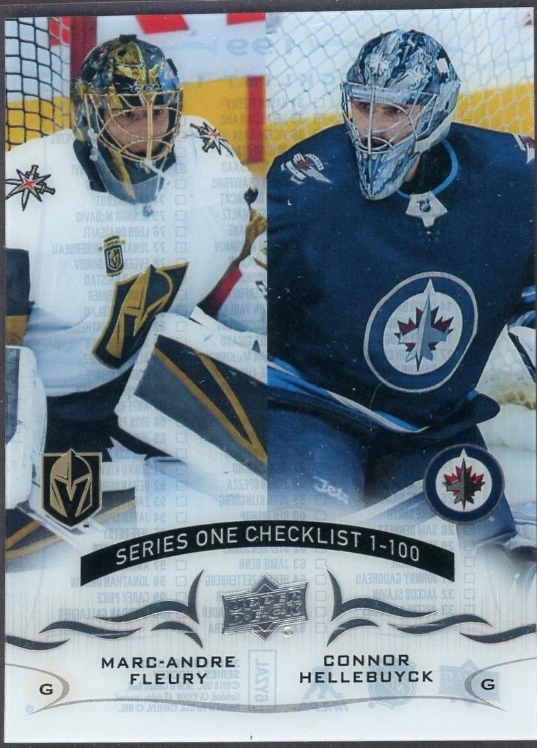Marc Andre Fleury, Connor Hellebuyck [Clear Cut] #199