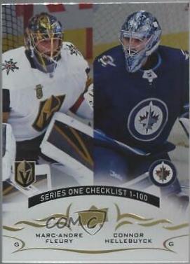 Marc Andre Fleury, Connor Hellebuyck [Silver Foil] #199
