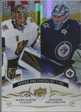 Marc Andre Fleury, Connor Hellebuyck [Speckled Rainbow Foil] #199