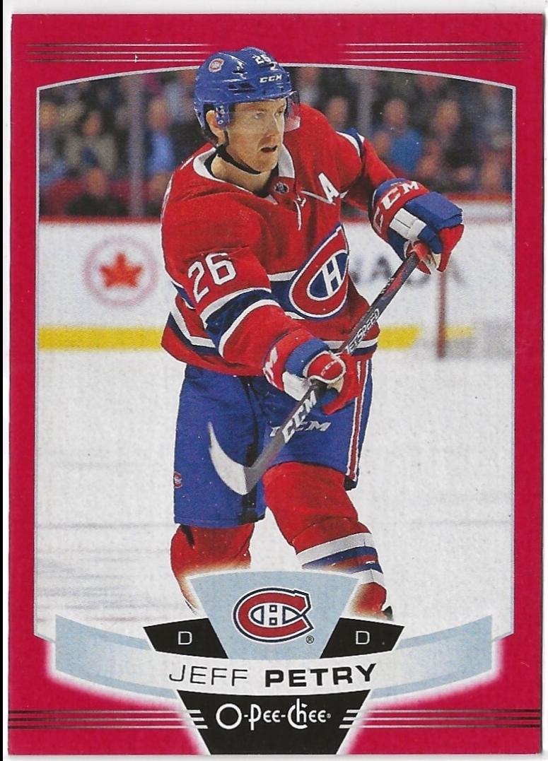 Jeff Petry [Red Border Blank Back] #492