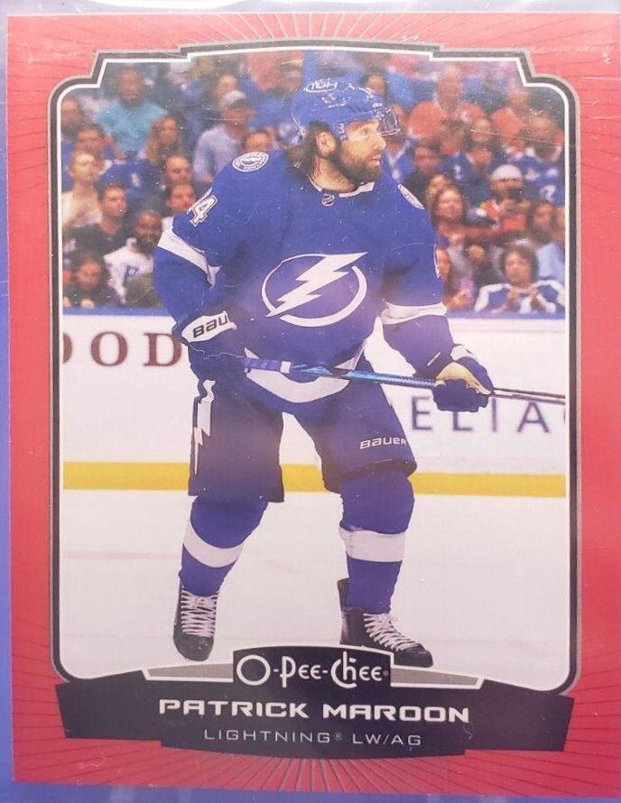 Patrick Maroon [Red Border Blank Back] #297