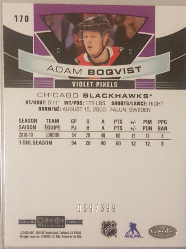 Adam Boqvist [Violet Pixels] #170