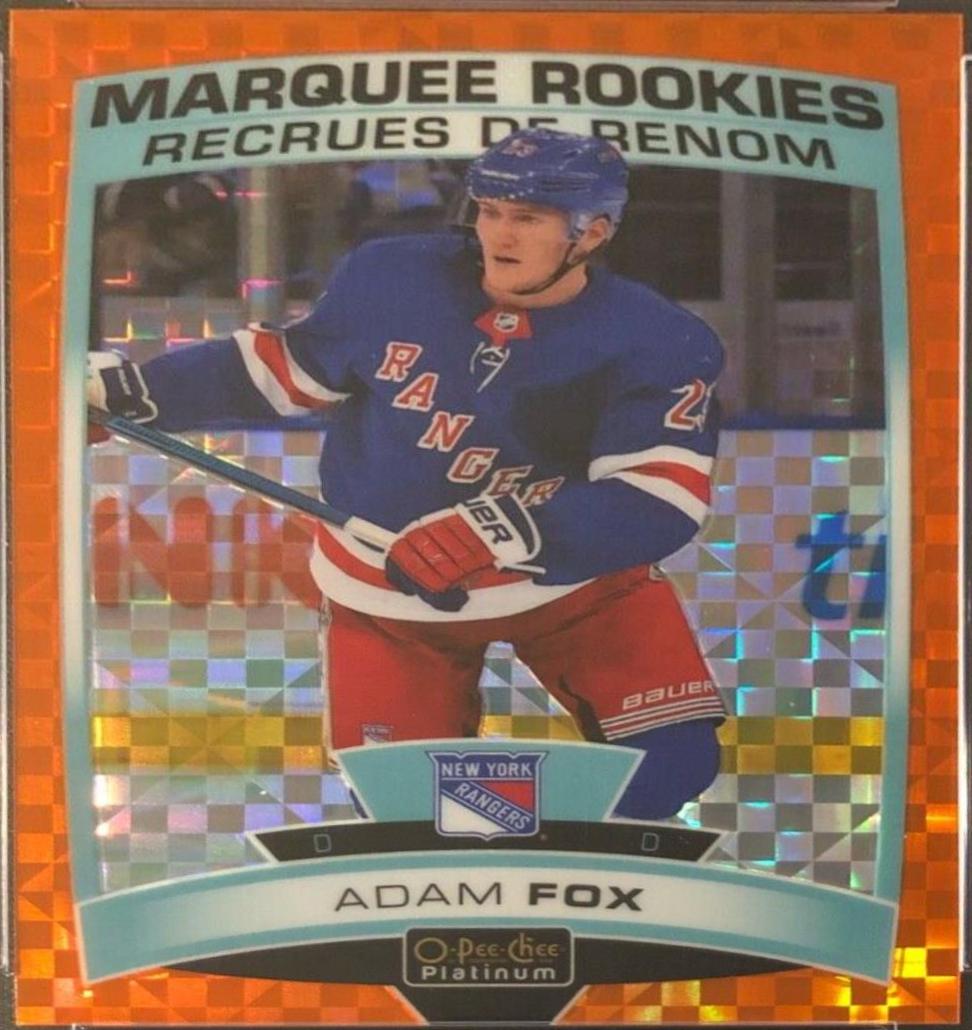 Adam Fox [Orange Checkers] #178