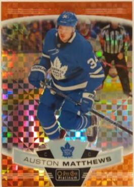 Auston Matthews [Orange Checkers] #10
