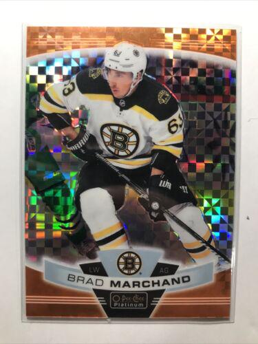 Brad Marchand [Orange Checkers] #68