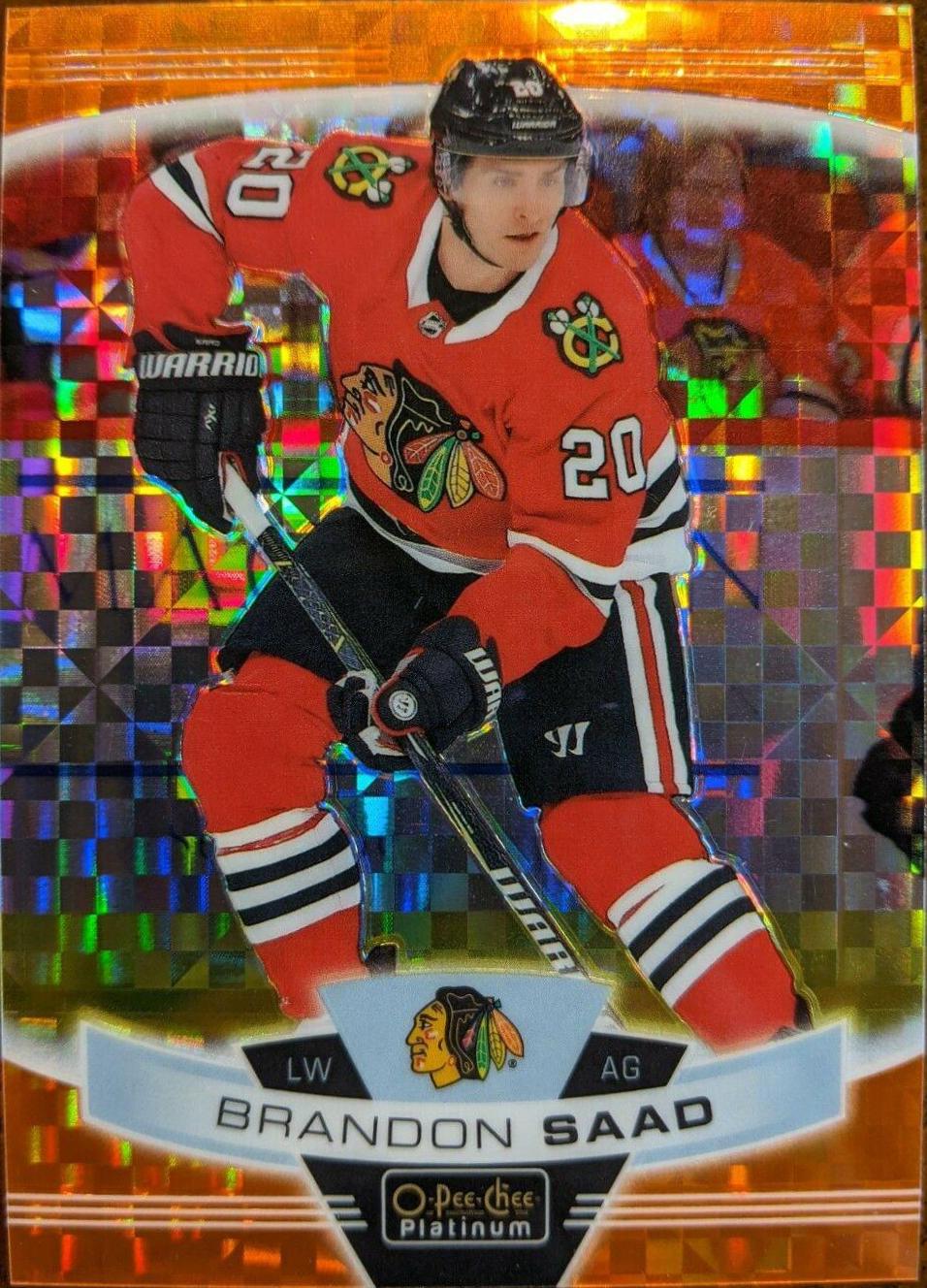 Brandon Saad [Orange Checkers] #33