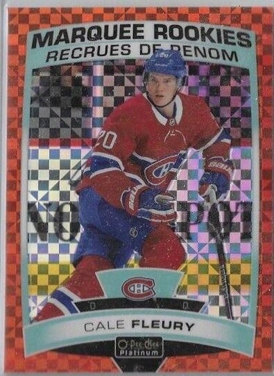 Cale Fleury [Orange Checkers] #158