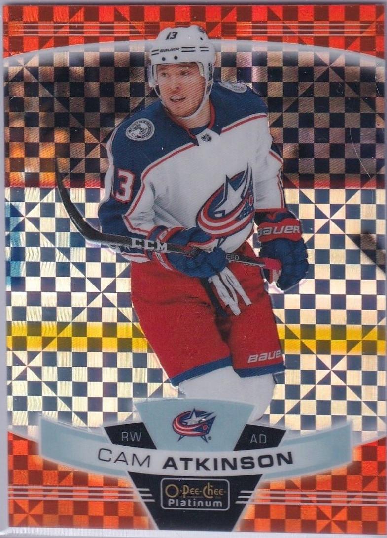 Cam Atkinson [Orange Checkers] #140