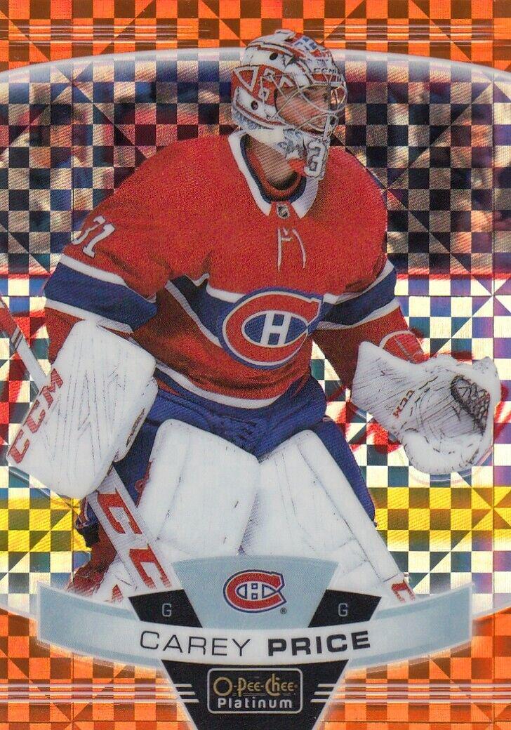 Carey Price [Orange Checkers] #125