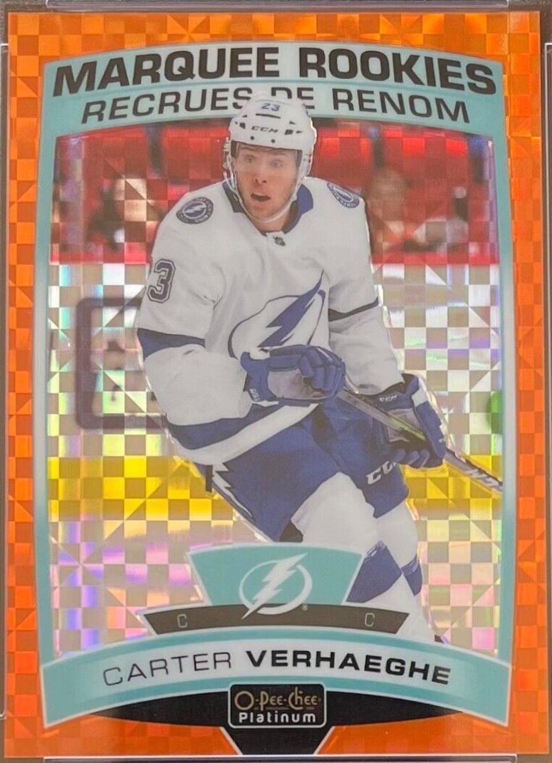 Carter Verhaeghe [Orange Checkers] #155