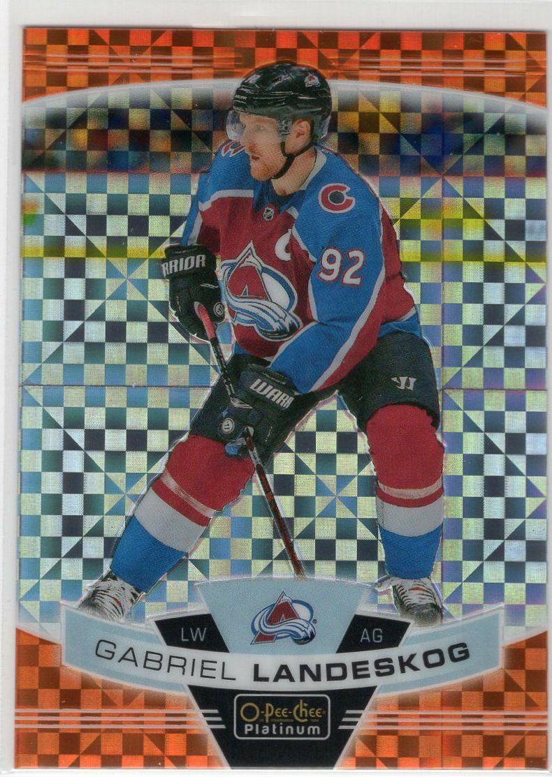 Gabriel Landeskog [Orange Checkers] #97