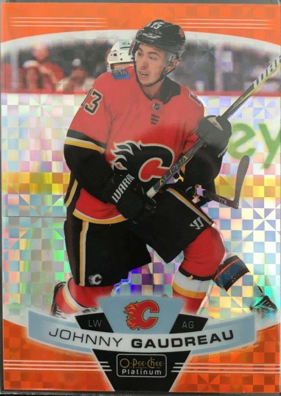 Johnny Gaudreau [Orange Checkers] #135