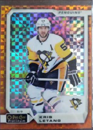 Kris Letang [Orange Checkers] #16