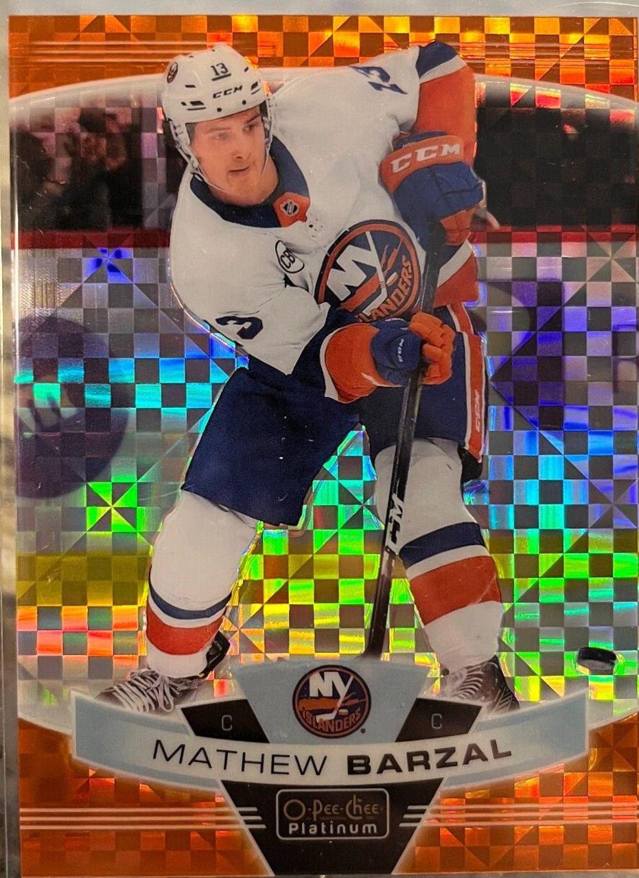 Mathew Barzal [Orange Checkers] #145