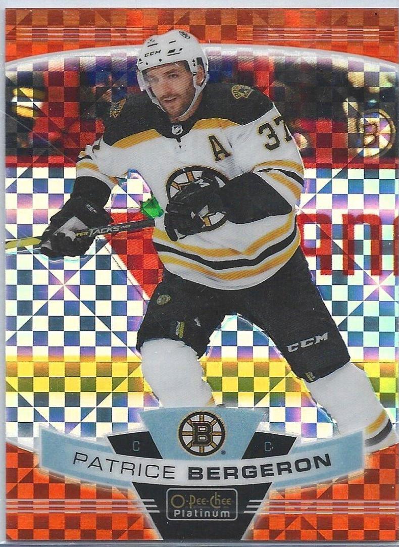 Patrice Bergeron [Orange Checkers] #111
