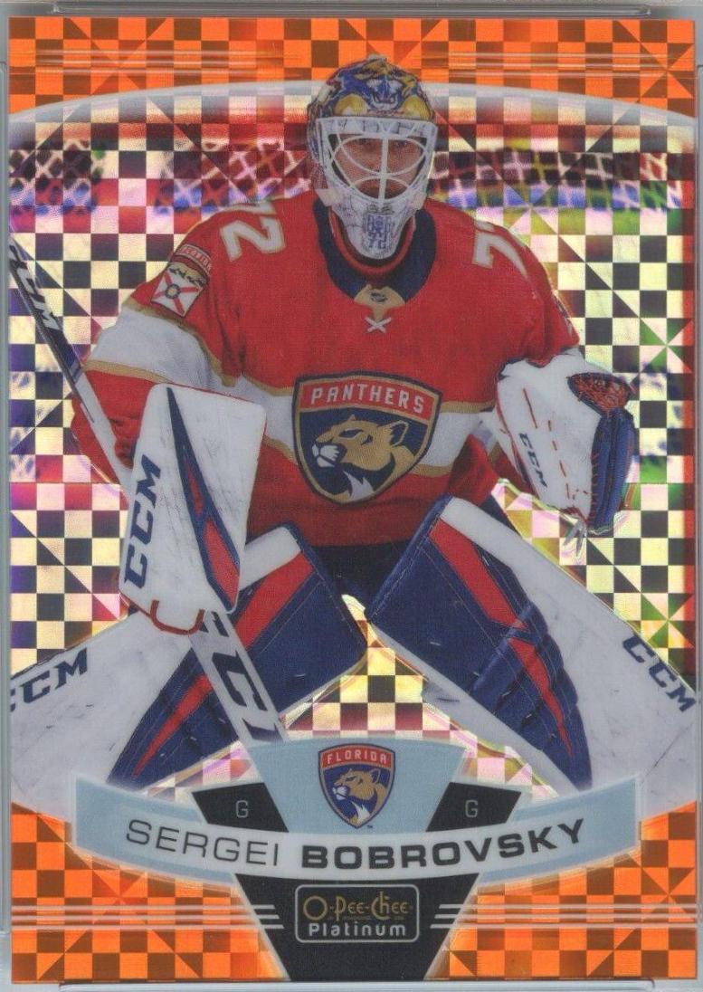 Sergei Bobrovsky [Orange Checkers] #108