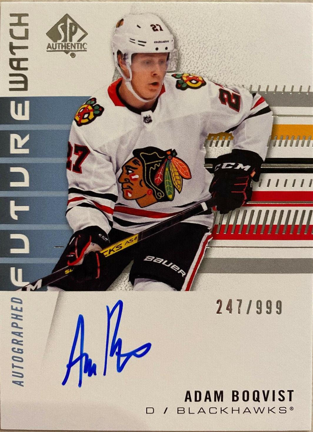 Adam Boqvist [Autograph] #219
