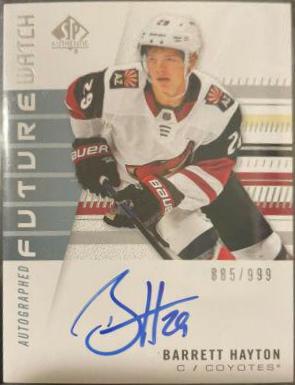 Barrett Hayton [Autograph Inscribed] #195