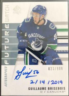 Guillaume Brisebois [Autograph Inscribed] #151