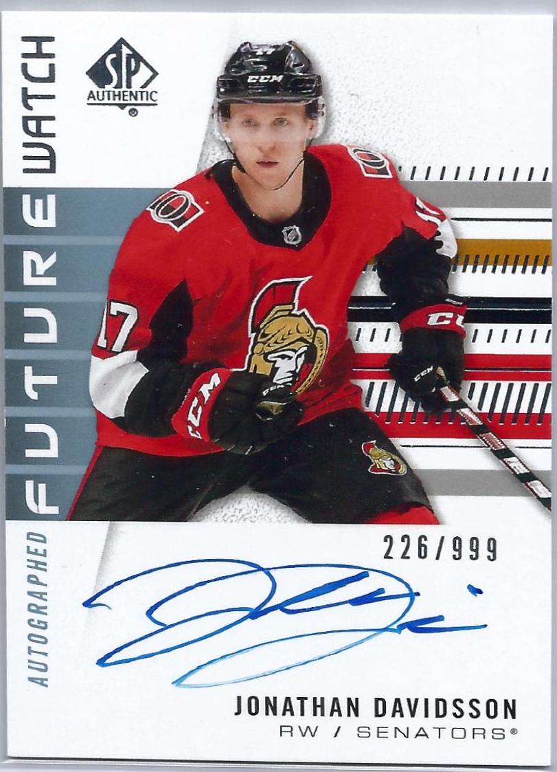 Jonathan Davidsson [Autograph] #237