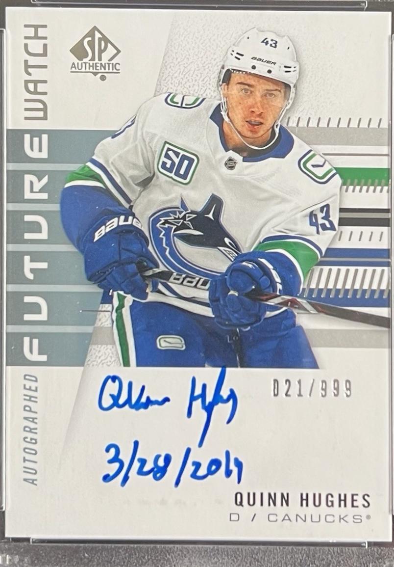 Quinn Hughes [Autograph Inscribed] #163