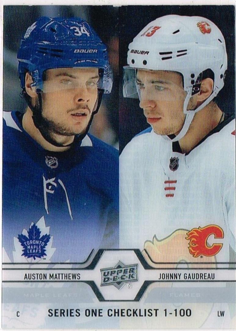 Auston Matthews, Johnny Gaudreau [Clear Cut] #199