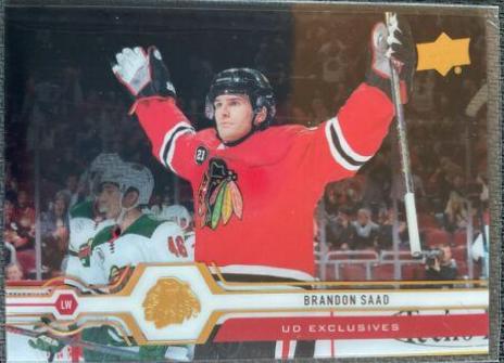 Brandon Saad [Clear Cut UD Exclusives] #112