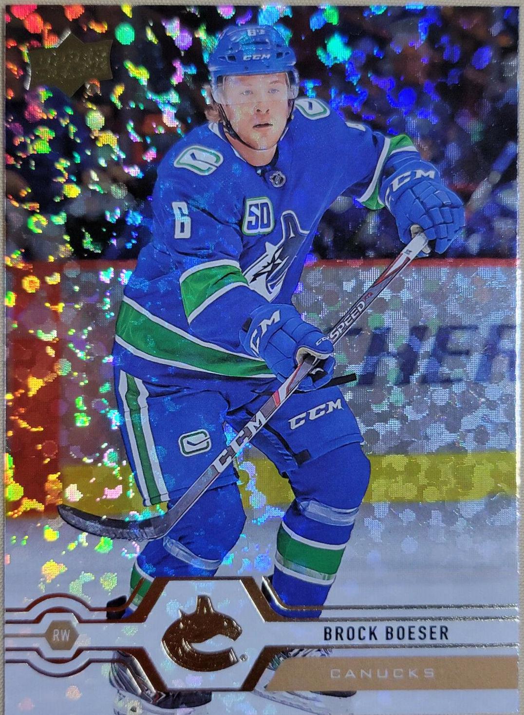 Brock Boeser [Speckled Rainbow Foil] #418