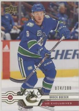 Brock Boeser [UD Exclusives] #418