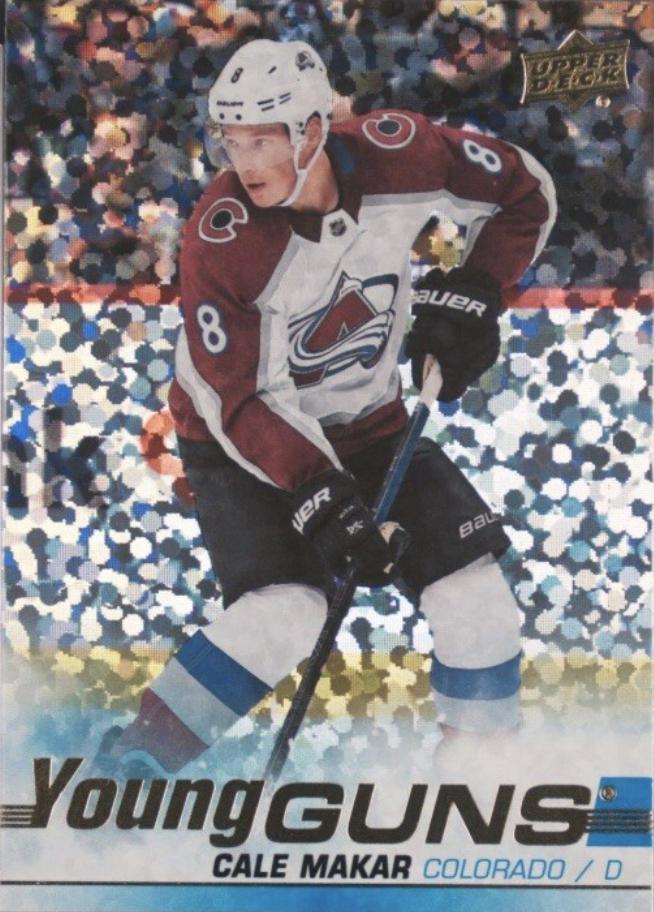 Cale Makar [Speckled Rainbow Foil] #493