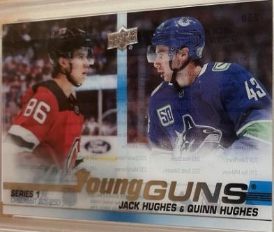 Jack Hughes, Quinn Hughes [Clear Cut] #250